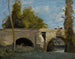Mantes, due archi del ponte con un cavaliere - Jean-Baptiste-Camille Corot — vista dell’opera