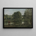 Marcoussis La Mare aux Vaches - Jean-Baptiste-Camille Corot — quadro incorniciato alla parete