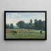 Marcoussis Le mucche al pascolo - Jean-Baptiste-Camille Corot — quadro incorniciato alla parete