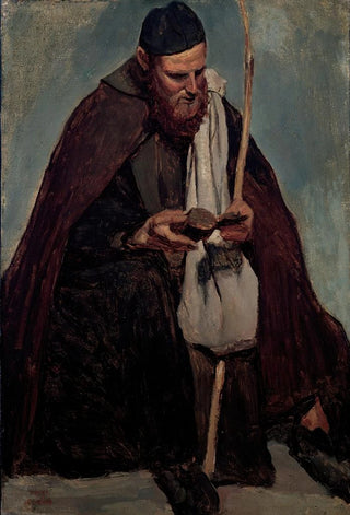JeanBaptisteCamille Corot - Moine italien assis lisant Seated Italian Monk Reading.webp