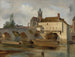 Moret-sur-Loing, il ponte e la chiesa - Jean-Baptiste-Camille Corot — vista dell’opera
