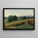 Mornex, Haute-Savoie, sullo sfondo il Monte Bianco - Jean-Baptiste-Camille Corot — quadro incorniciato alla parete