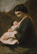 Mère e bambino - Jean-Baptiste-Camille Corot — vista dell’opera