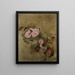 Nature morte con mazzo di fiori - Jean-Baptiste-Camille Corot — quadro incorniciato alla parete