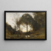 Ninfe e fauni - Jean-Baptiste-Camille Corot — quadro incorniciato alla parete