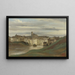 sulle rive del Tevere, Roma - Jean-Baptiste-Camille Corot — quadro incorniciato alla parete