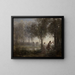 Orfeo che conduce Euridice fuori dagli Inferi - Jean-Baptiste-Camille Corot — quadro incorniciato alla parete