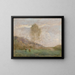 Paesaggio autunnale vicino a una costa con due personaggi - Jean-Baptiste-Camille Corot — quadro incorniciato alla parete