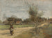 contadino su una strada con vista su un villaggio - Jean-Baptiste-Camille Corot — vista dell’opera