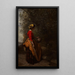 Giovane contadina alla fonte - Jean-Baptiste-Camille Corot — quadro incorniciato alla parete