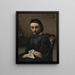 Ritratto di una giovane donna - Jean-Baptiste-Camille Corot — quadro incorniciato alla parete
