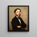 Ritratto di Henri Sennegon, nipote di Corot - Jean-Baptiste-Camille Corot — quadro incorniciato alla parete