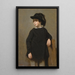 Ritratto di un bambino - Jean-Baptiste-Camille Corot — quadro incorniciato alla parete