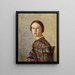 Ritratto di una giovane ragazza - Jean-Baptiste-Camille Corot — quadro incorniciato alla parete