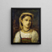 Ritratto di una giovane ragazza italiana - Jean-Baptiste-Camille Corot — quadro incorniciato alla parete