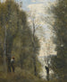 Praterie allagate viste attraverso il fogliame - Jean-Baptiste-Camille Corot — vista dell’opera