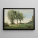Rondò d'amours Lever du soleil - Jean-Baptiste-Camille Corot — quadro incorniciato alla parete