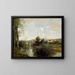 Senna e vecchio ponte a Limay - Jean-Baptiste-Camille Corot — quadro incorniciato alla parete
