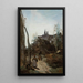 Semur le chemin de l'église - Jean-Baptiste-Camille Corot — quadro incorniciato alla parete