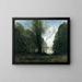 Solitudine, ricordo di Vigen Limousin - Jean-Baptiste-Camille Corot — quadro incorniciato alla parete