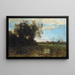 Ricordo delle dune di Dunkerque - Jean-Baptiste-Camille Corot — quadro incorniciato alla parete