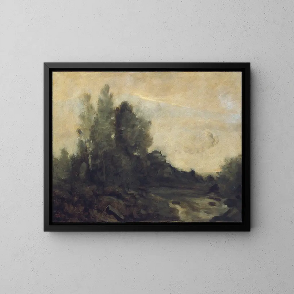 Souvenir d'Ariccia - Jean-Baptiste-Camille Corot — quadro incorniciato alla parete