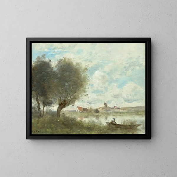 Souvenir d'Ault - Jean-Baptiste-Camille Corot — quadro incorniciato alla parete