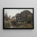 Ricordo della Villa Borghese - Jean-Baptiste-Camille Corot — quadro incorniciato alla parete