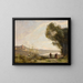 Ricordo delle rive mediterranee - Jean-Baptiste-Camille Corot — quadro incorniciato alla parete