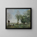 Ricordo di Coubron - Jean-Baptiste-Camille Corot — quadro incorniciato alla parete