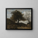 Souvenir de Normandie - Jean-Baptiste-Camille Corot — quadro incorniciato alla parete