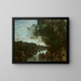 Ricordo dei dintorni del lago Nemi - Jean-Baptiste-Camille Corot — quadro incorniciato alla parete
