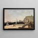 La spiaggia di Étretat - Jean-Baptiste-Camille Corot — quadro incorniciato alla parete