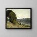 La partenza del barcaiolo - Jean-Baptiste-Camille Corot — quadro incorniciato alla parete