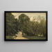 L'ingresso della villa di M. Dubuisson a Brunoy - Jean-Baptiste-Camille Corot — quadro incorniciato alla parete