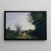 I dintorni di Parigi - Jean-Baptiste-Camille Corot — quadro incorniciato alla parete
