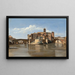 L'isola e il ponte di San Bartolomeo, Roma - Jean-Baptiste-Camille Corot — quadro incorniciato alla parete