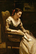 La Lettre - Jean-Baptiste-Camille Corot — vista dell’opera