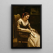 La Lettre - Jean-Baptiste-Camille Corot — quadro incorniciato alla parete