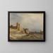 Il palazzo dei papi ad Avignone - Jean-Baptiste-Camille Corot — quadro incorniciato alla parete