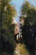 Le Moulin sur la rivière Thrain à Beauvais - Jean-Baptiste-Camille Corot — vista dell’opera