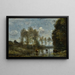 Tre Mucche in una Palude - Jean-Baptiste-Camille Corot — quadro incorniciato alla parete