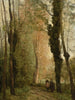 Un sentiero tra gli alberi in primavera - Jean-Baptiste-Camille Corot — vista dell’opera