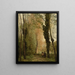 Un sentiero tra gli alberi in primavera - Jean-Baptiste-Camille Corot — quadro incorniciato alla parete