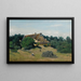 Una fattoria a Saint-Martin-du-Bon-Fossé vicino a Saint-Lô - Jean-Baptiste-Camille Corot — quadro incorniciato alla parete