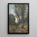 Vachère su una collina boschiva - Jean-Baptiste-Camille Corot — quadro incorniciato alla parete