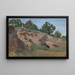 Versant rocheux - Jean-Baptiste-Camille Corot — quadro incorniciato alla parete