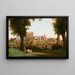 Vista dei Giardini Farnese, Roma - Jean-Baptiste-Camille Corot — quadro incorniciato alla parete