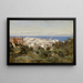 Vista di Genova - Jean-Baptiste-Camille Corot — quadro incorniciato alla parete