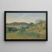 Vista di Olevano - Jean-Baptiste-Camille Corot — quadro incorniciato alla parete